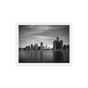 Detroit Skyline - Framed